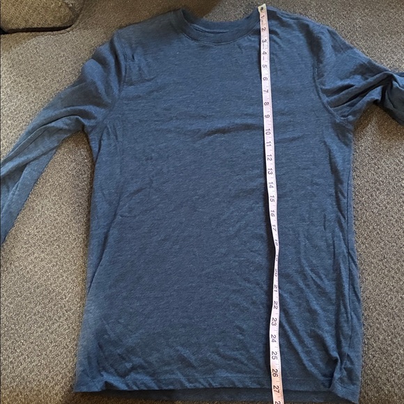 Goodfellow & Co Men's Size Small Blue Long Sleeve T-Shirt Cotton Blend - Picture 7 of 9